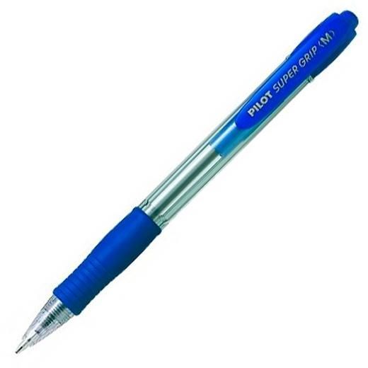 PILOT BOLÍGRAFO SUPERGRIP M AZUL CUERPO AZUL PILOT BOLÍGRAFO SUPERGRIP M AZUL CUERPO AZUL