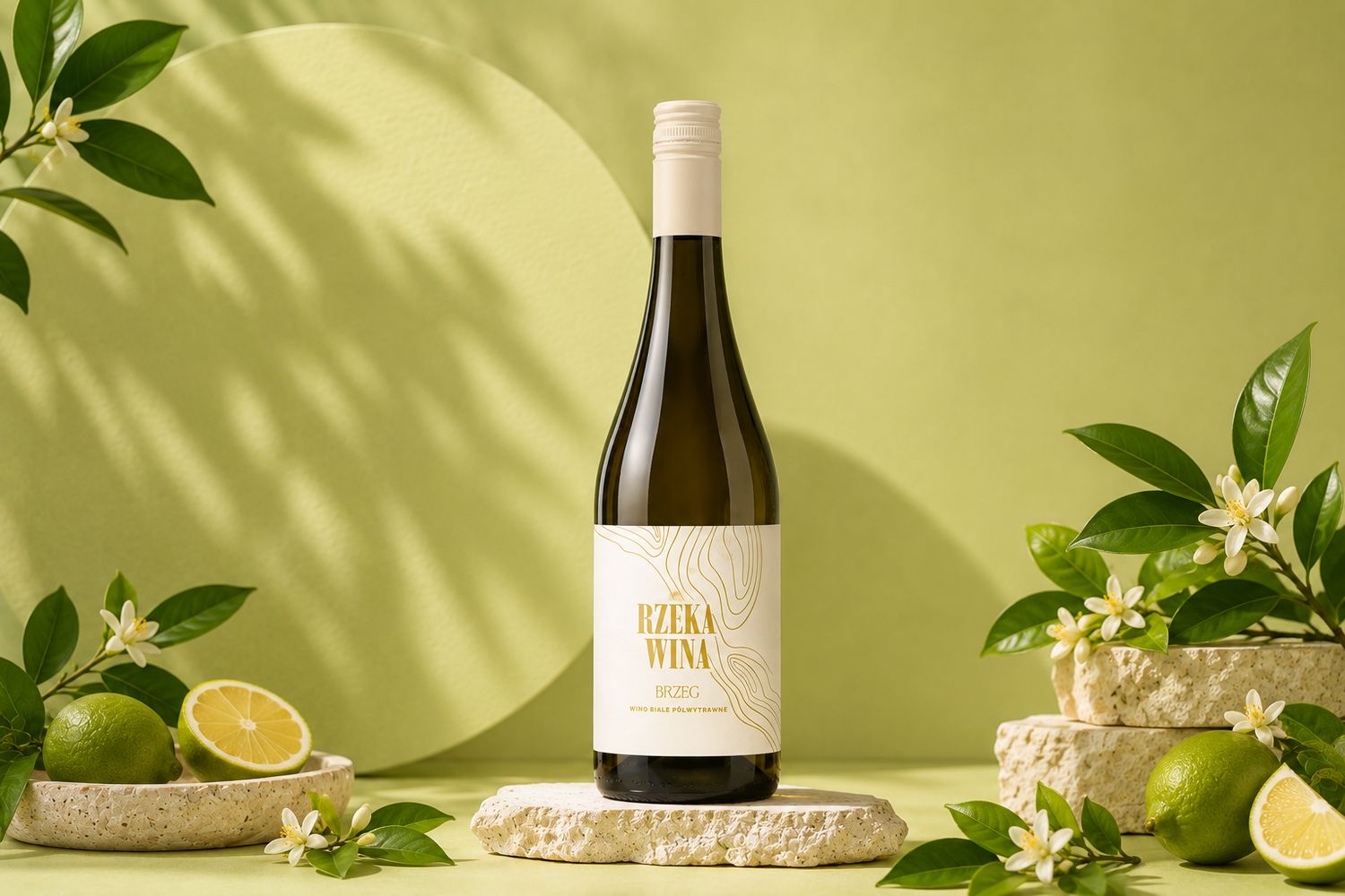 BRZEG - Wino Białe Półwytrawne