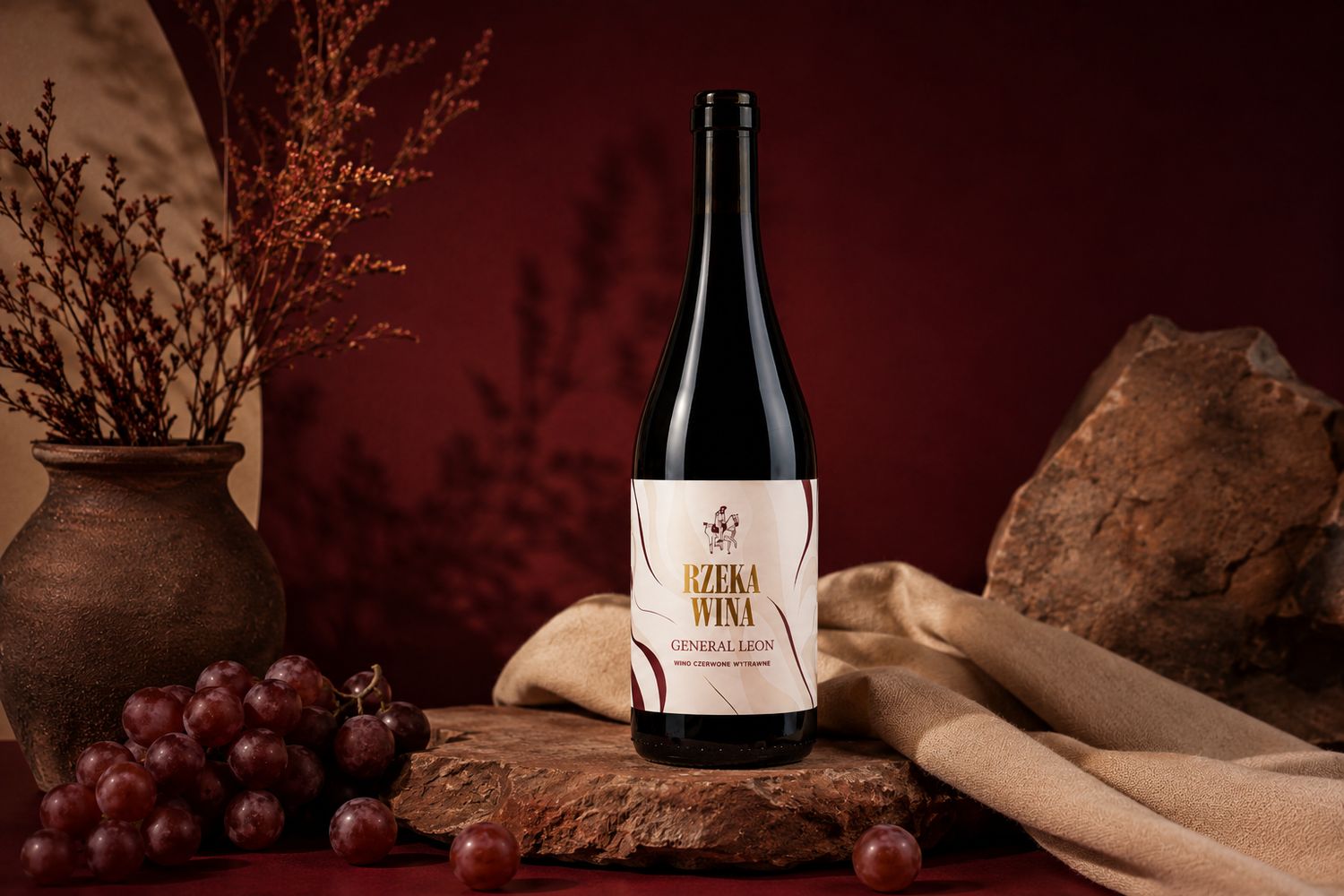 GENERAŁ LEON - Wino Czerwone Wytrawne