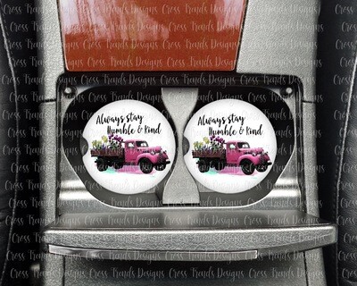 Bless The Broken Road Car Coasters Set Of 2