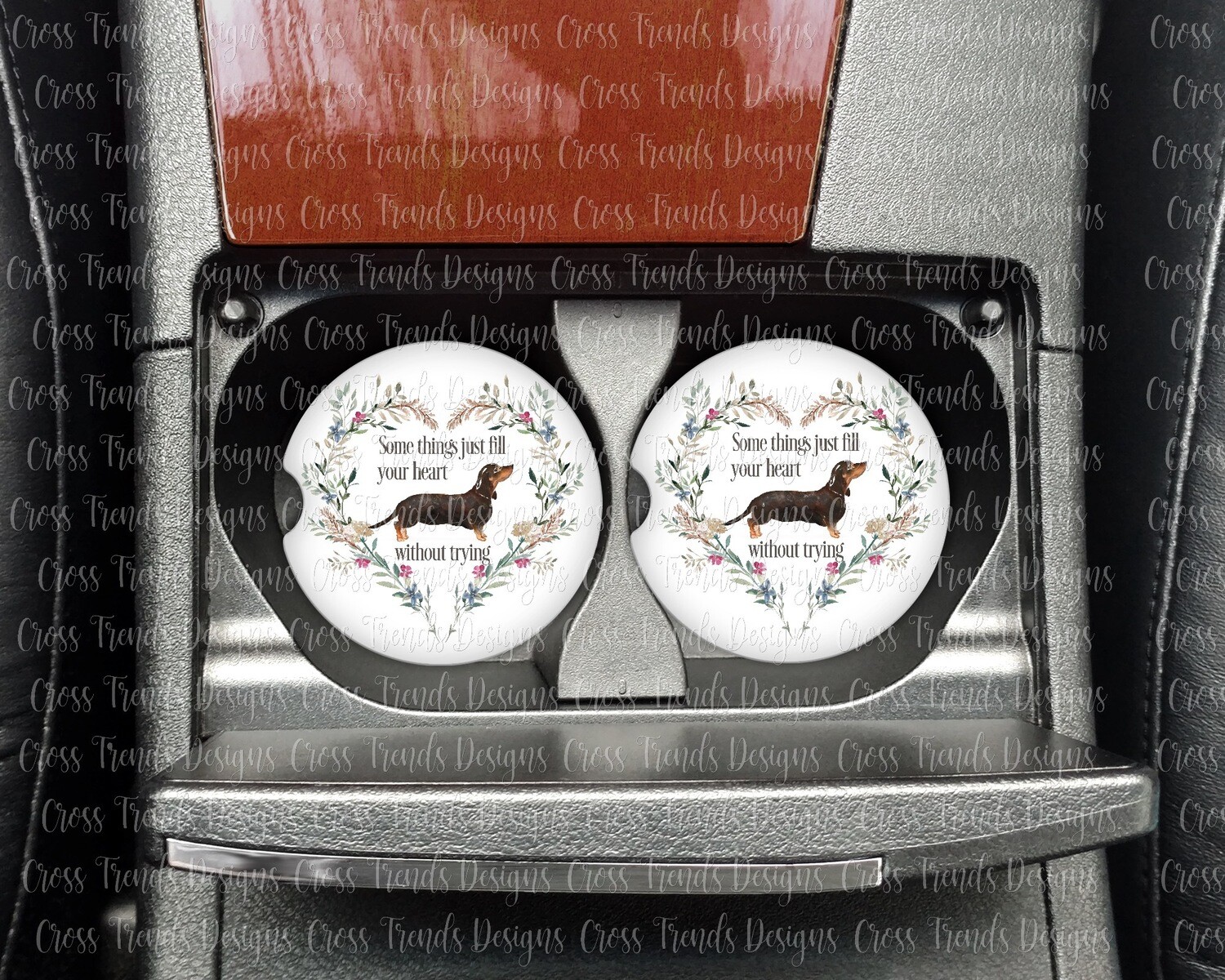 Some Things Just Fill Your Heart Car Coasters Set Of 2