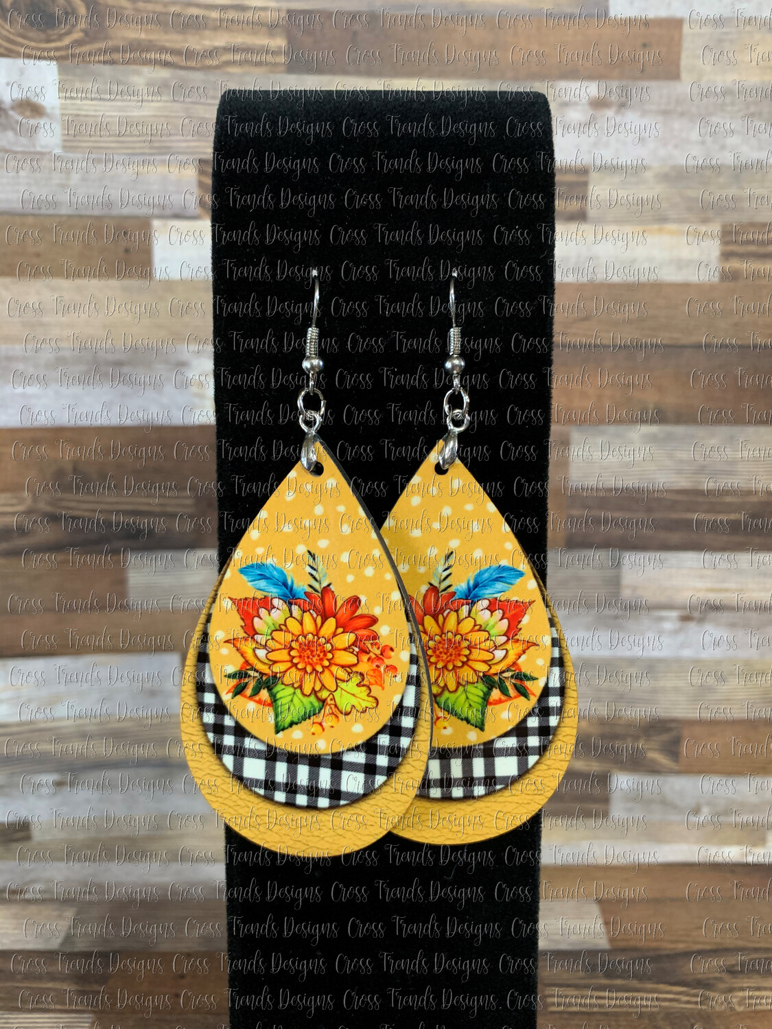 Bright Fall Floral with Buffalo Plaid