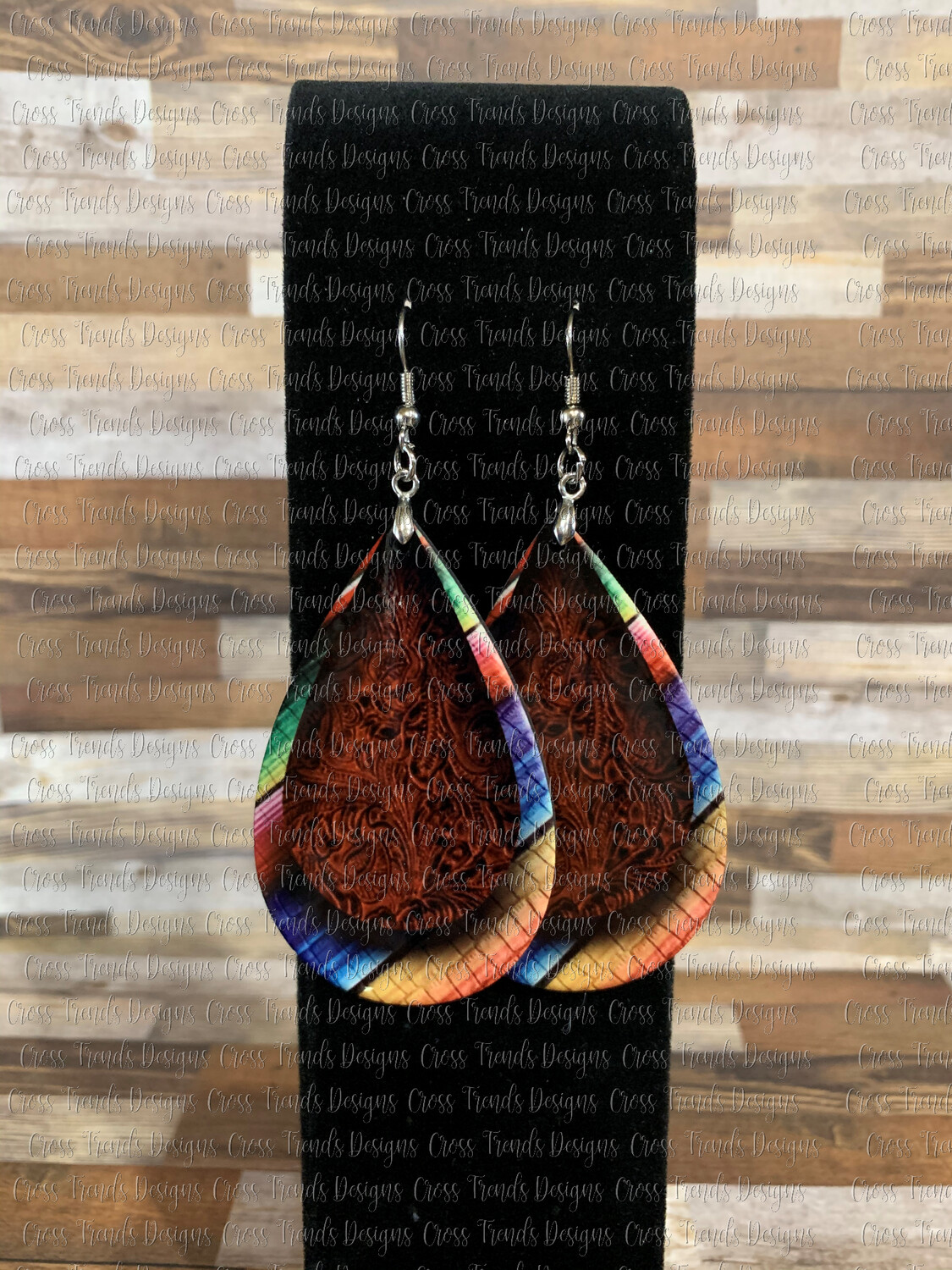 Faux Tooled Leather &amp; Serape