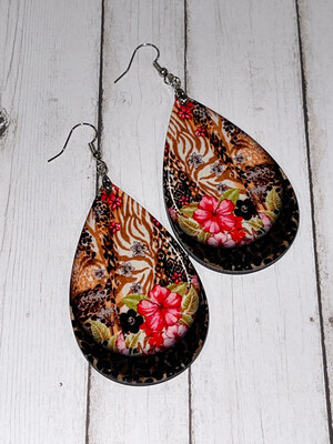 Beautiful Mixed Animal Print With Floral Design