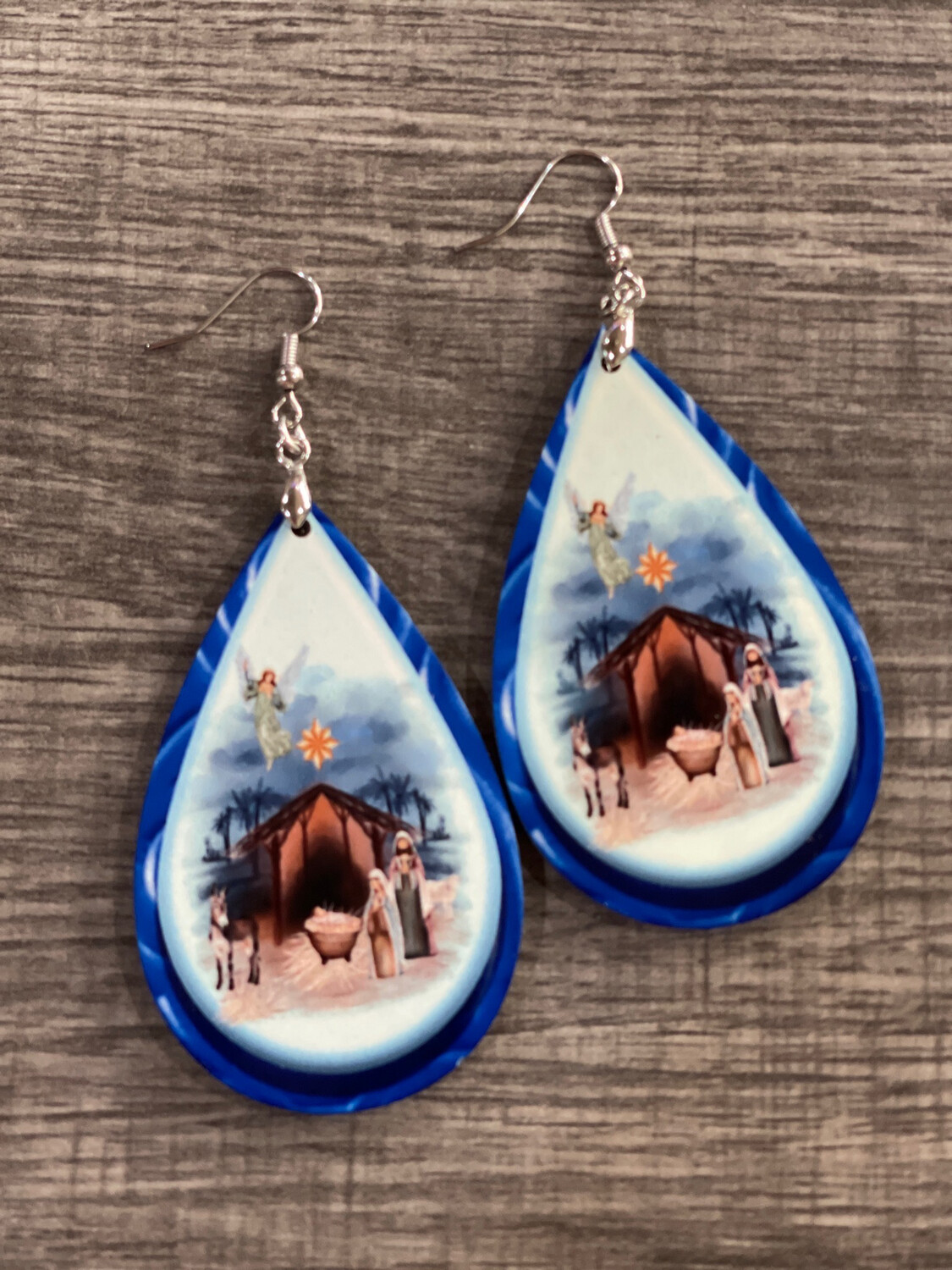 Nativity Teardrop Earrings