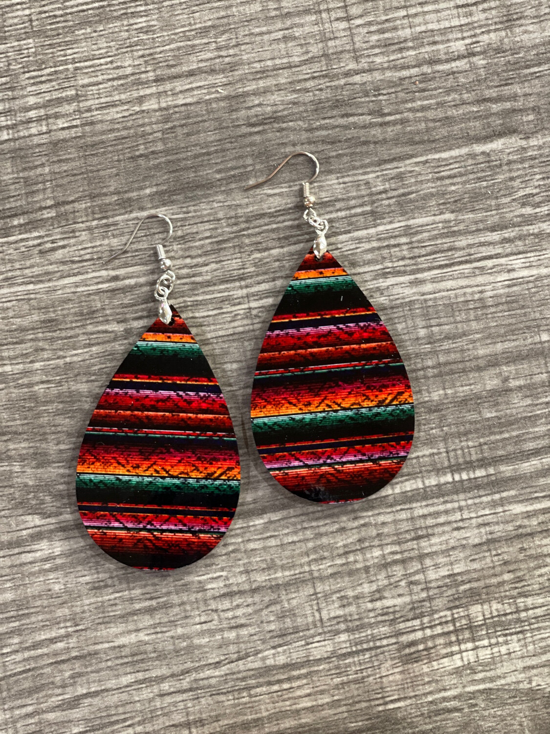 Serape Teardrop Earrings.