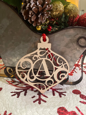 Monogram Arabesques ornament Available In A-Z