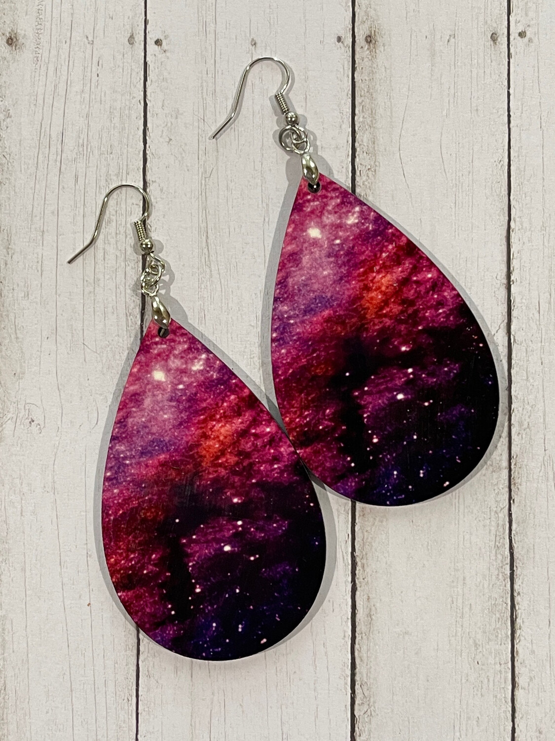 Mystical Galaxy Teardrop Earrings