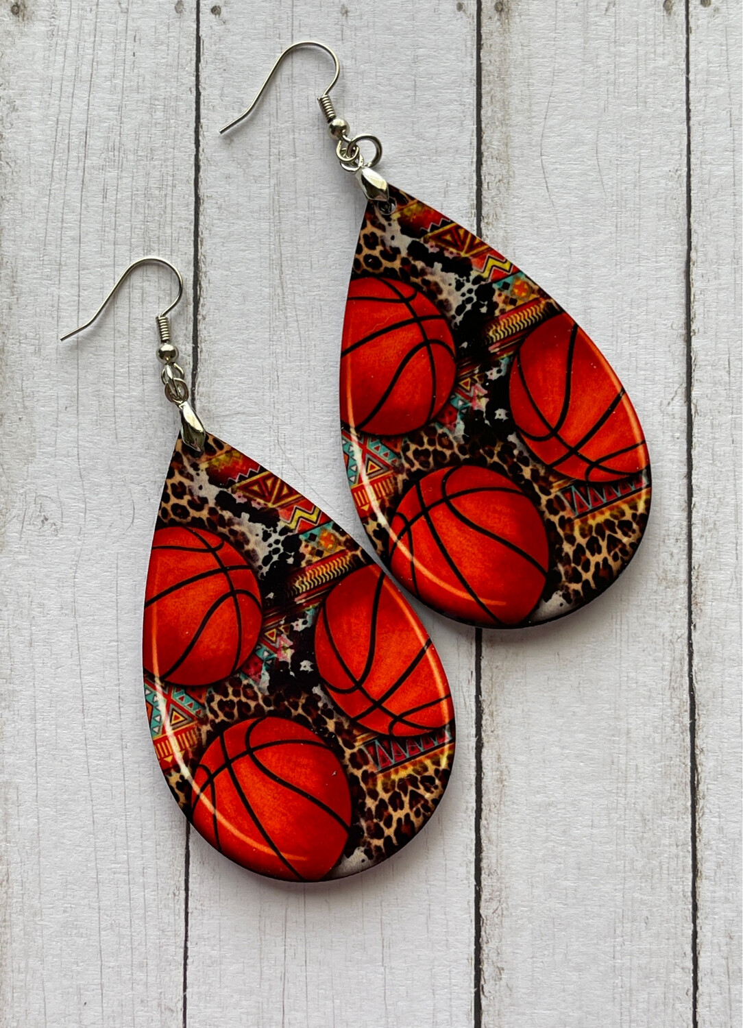 Basketball Season Fans Teardrop Earrings