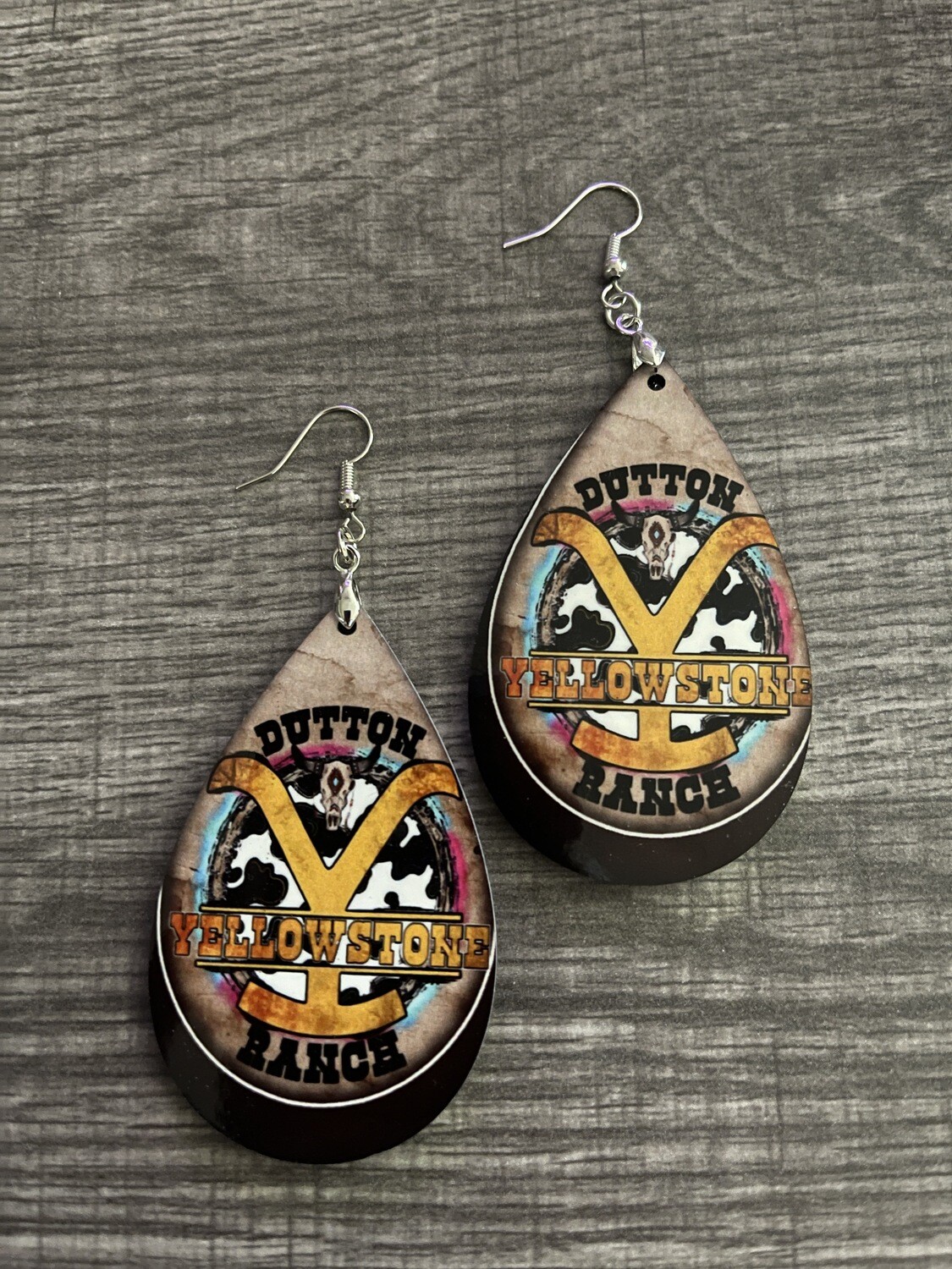 Dutton Ranch Y Teardrop Earrings