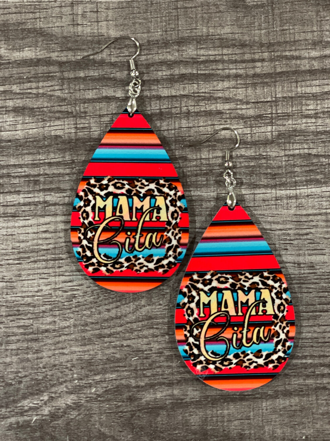Mama Cita Cheetah Teardrop Earrings