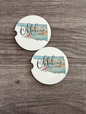 Oklahoma In My Soul Car Coasters