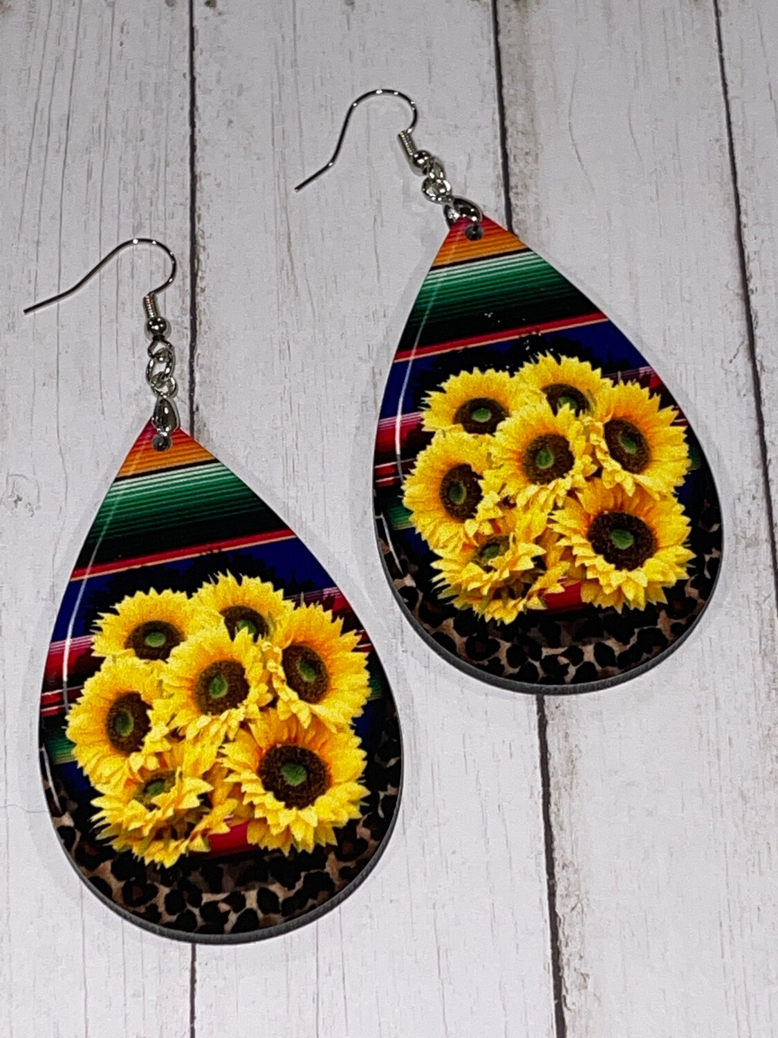 Sunflower Bunch Surrounded By Serape