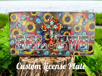 Believe with Cross &amp; Sunflowers