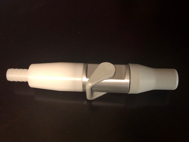Saliva Ejector Valve with swivel. Autoclavable.