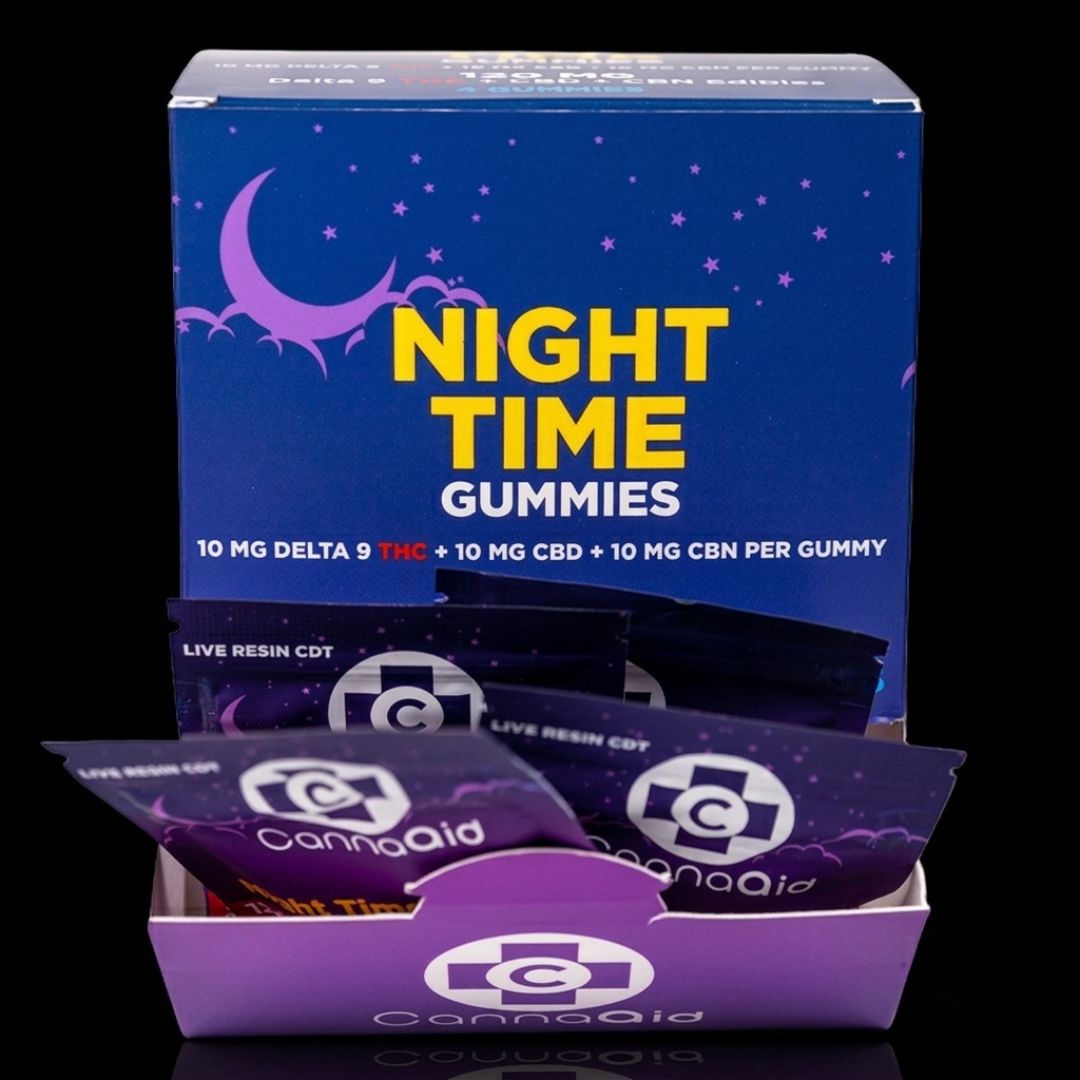4ct-CannaAid Night Time Gummies THC+CBN+CBD 4ct-CannaAid Night Time Gummies THC+CBN+CBD