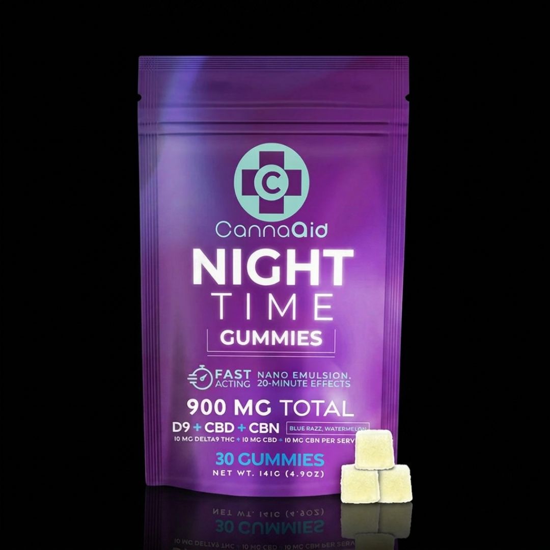 30ct CannaAid Night Time GummiesTHC+CBN+CBD 30ct CannaAid Night Time GummiesTHC+CBN+CBD