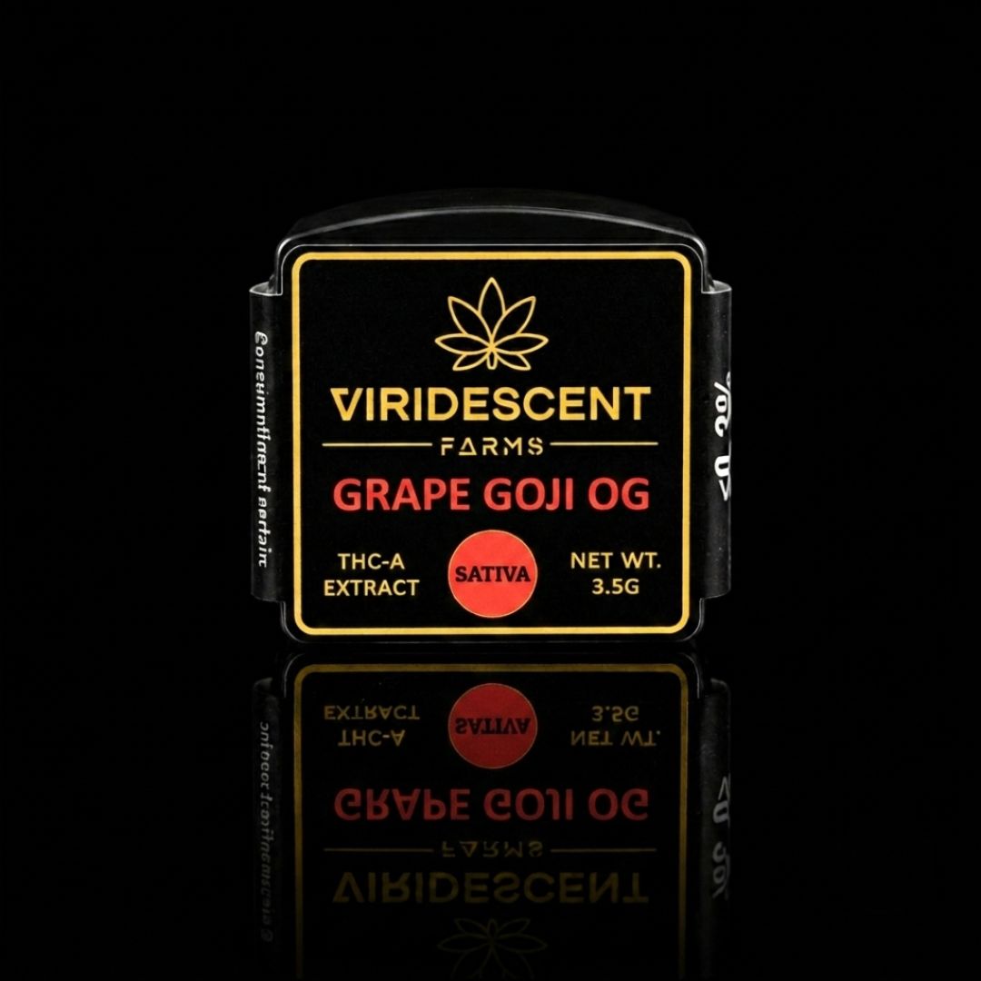 Viridescent Farms Concentrate Viridescent Farms Concentrate, Strain: Grap Goji OG (S), Weight: 2G