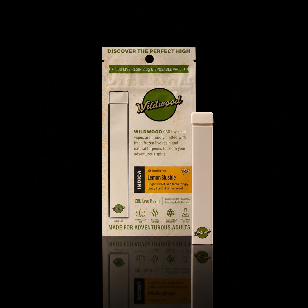 Woodstock CBD Live Resin 2.0g Disposable, Strain: Lemon Slushie (I)