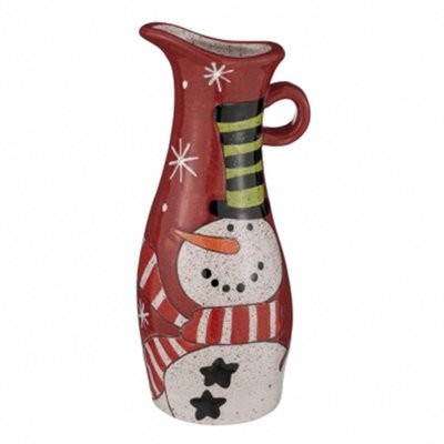 Snowman Pottery Carafe