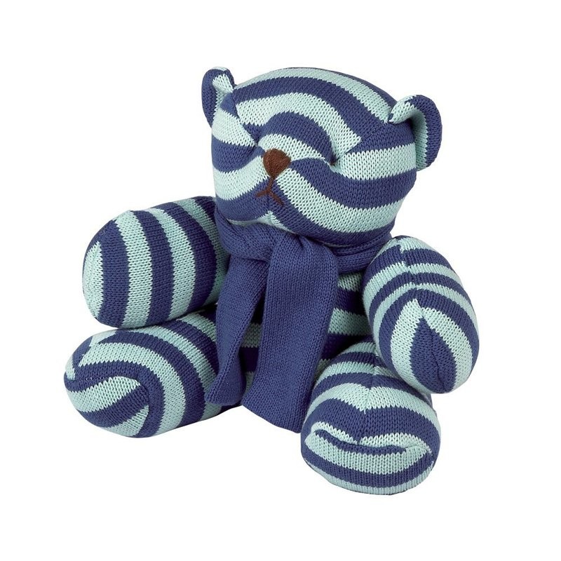 Elegant Baby Striped Teddy Bear
