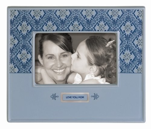 "Love You, Mom" Ceramic Picture Frame