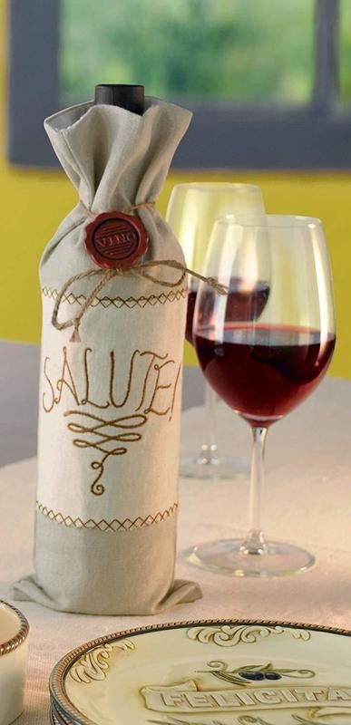 &quot;Salute&quot; Wine Bag