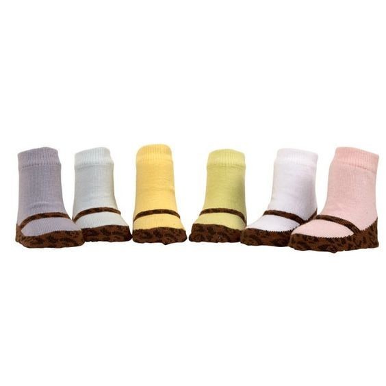 Lisa&#39;s Leopards Organic Baby Socks, Set of 6