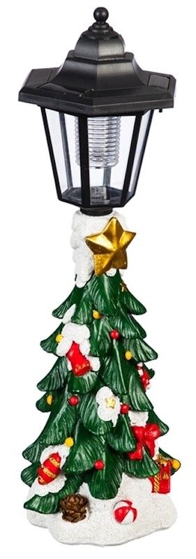 15&quot; Solar Lamp-post Statuary