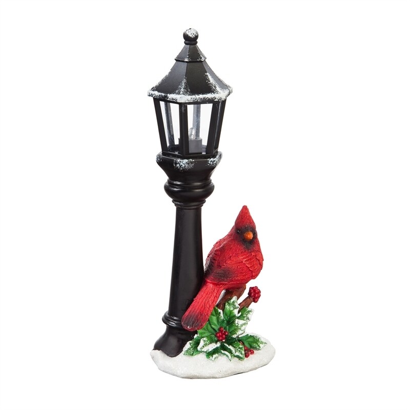 Cardinal & Street Lamp Table Decor