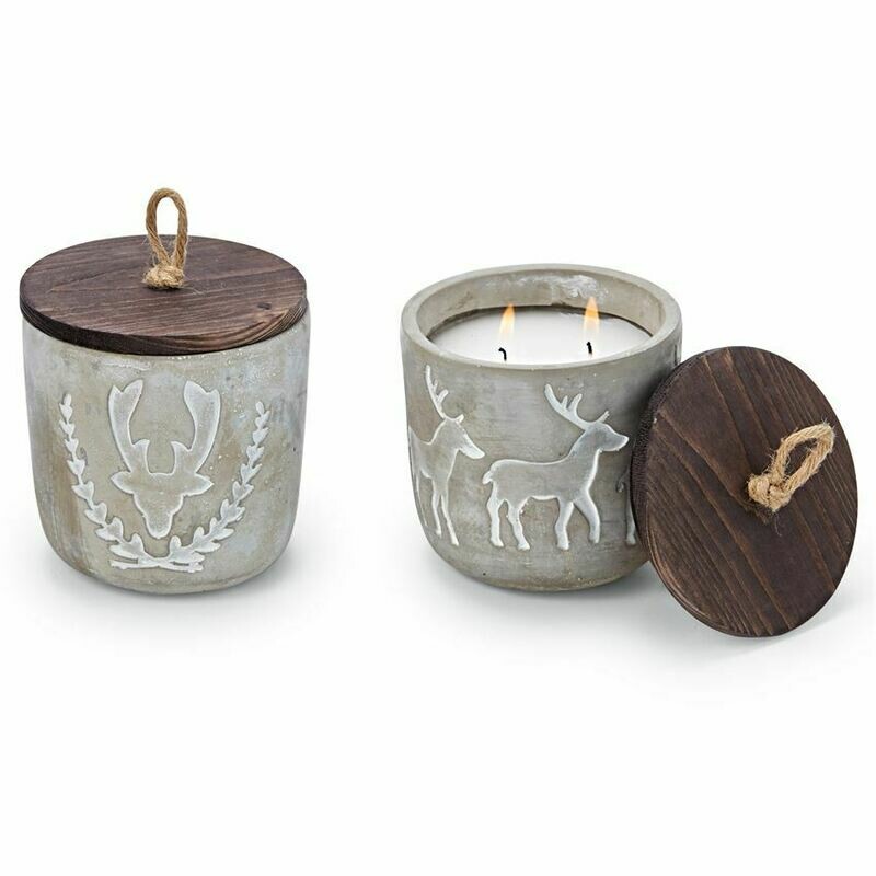 Deer Concrete Candles