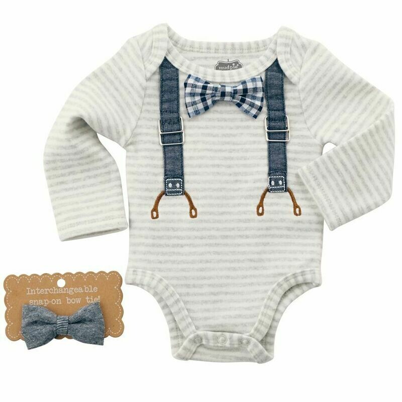 Bowties and Suspenders Onesie