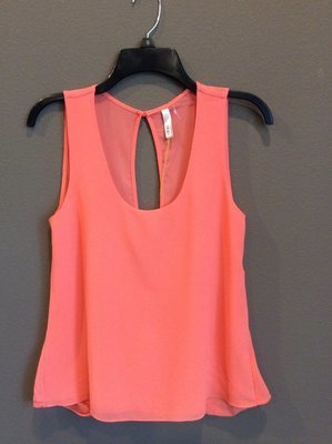 Open Slit Back Tank Top