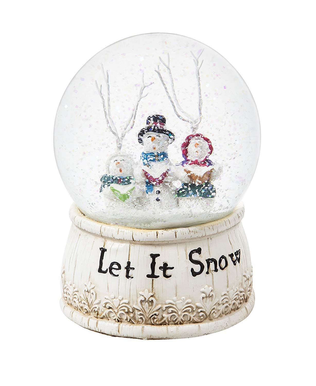 Let It Snow Musical Snow Globe