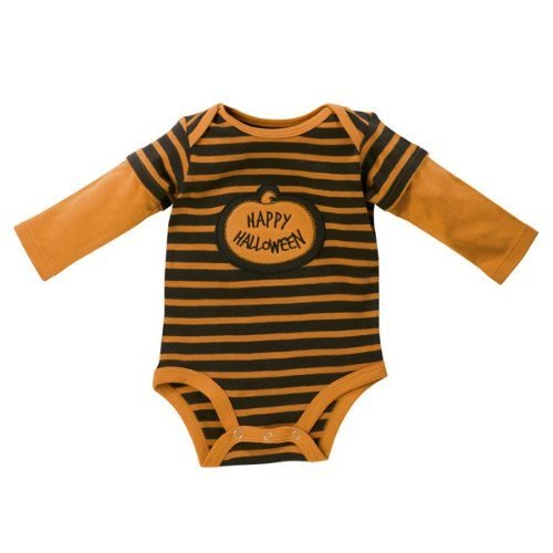 &quot;Happy Halloween&quot; Long Sleeve Onesie