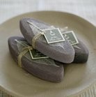 Sandstone Pumice w/Natural Leaf Accent, Set of 3