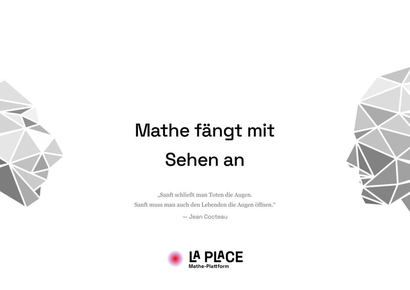 Mathe fängt mit Sehen an