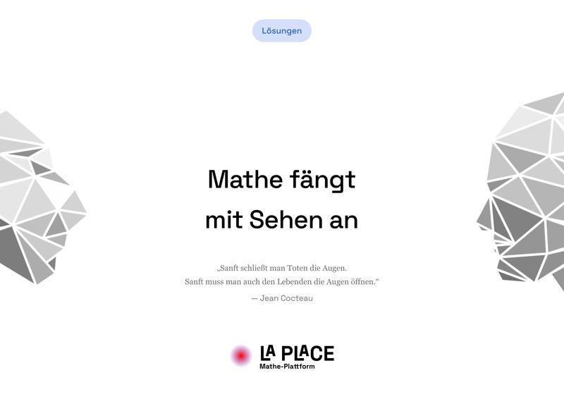 Mathe fängt mit Sehen an - Lösungen