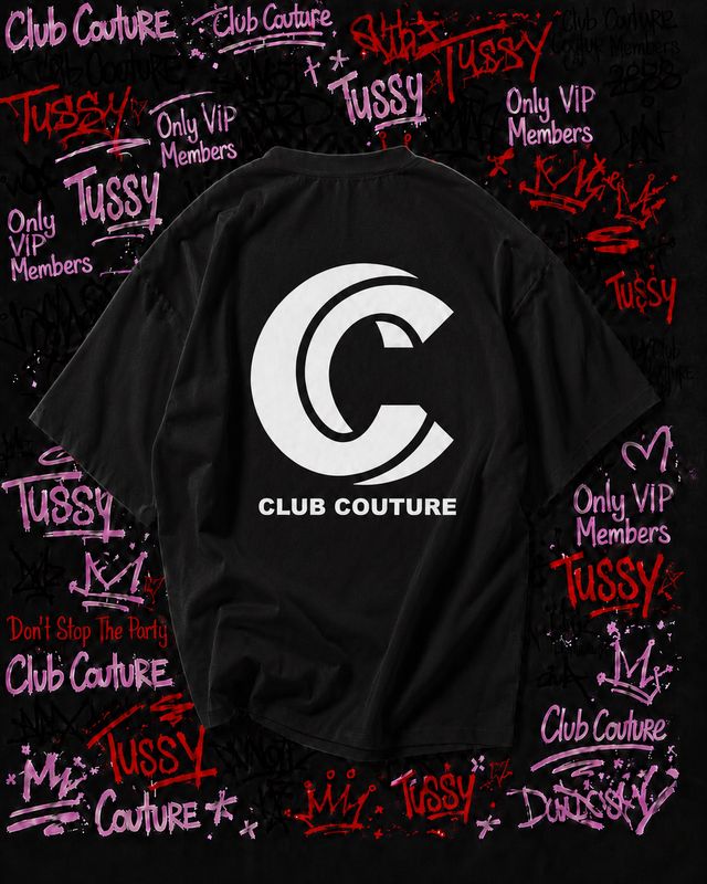 T-SHIRT C-COUTURE NERO STAMPA BIANCA