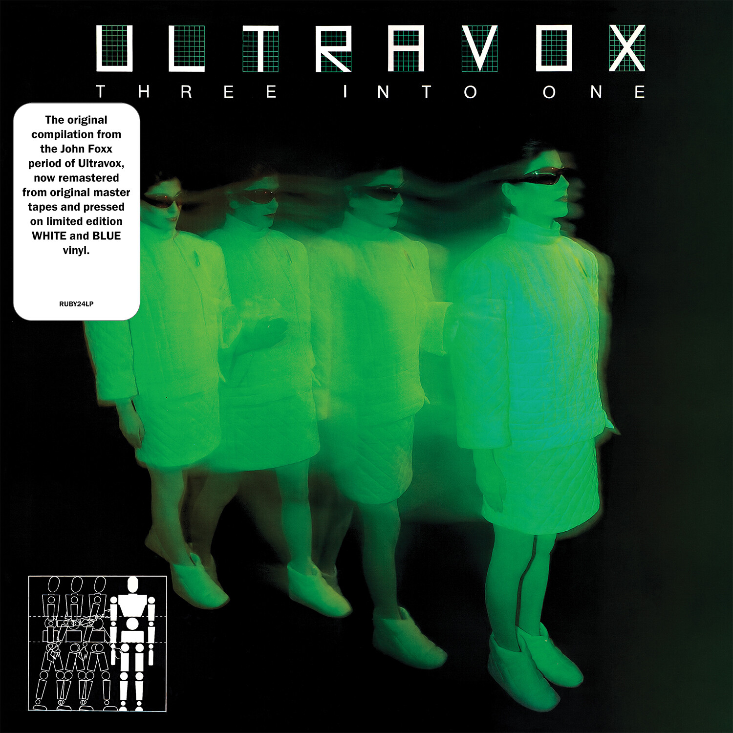 Ultravox / Three Into One LP: Blue & White
