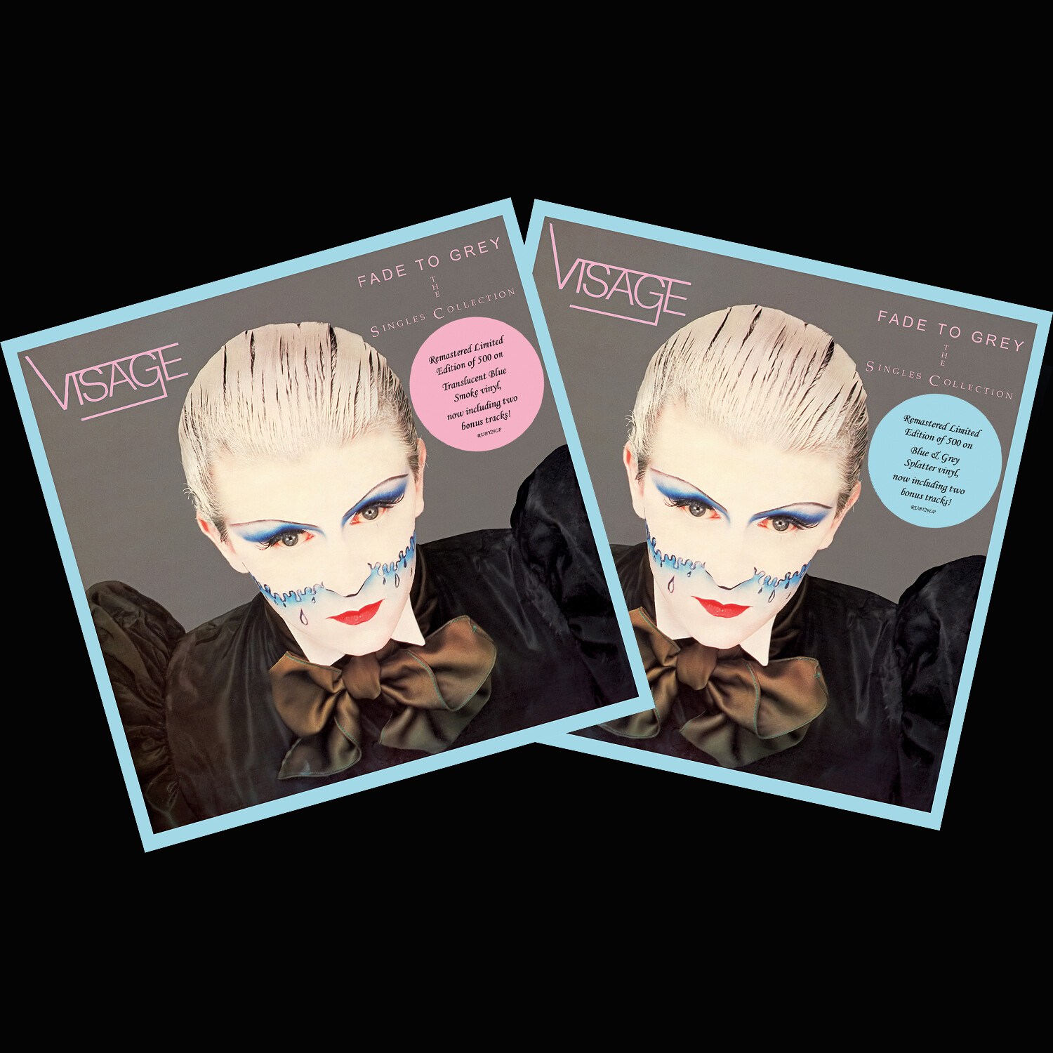 Visage / The Singles Collection 2 LP pack: Blue+Grey splatter & Blue Smoke