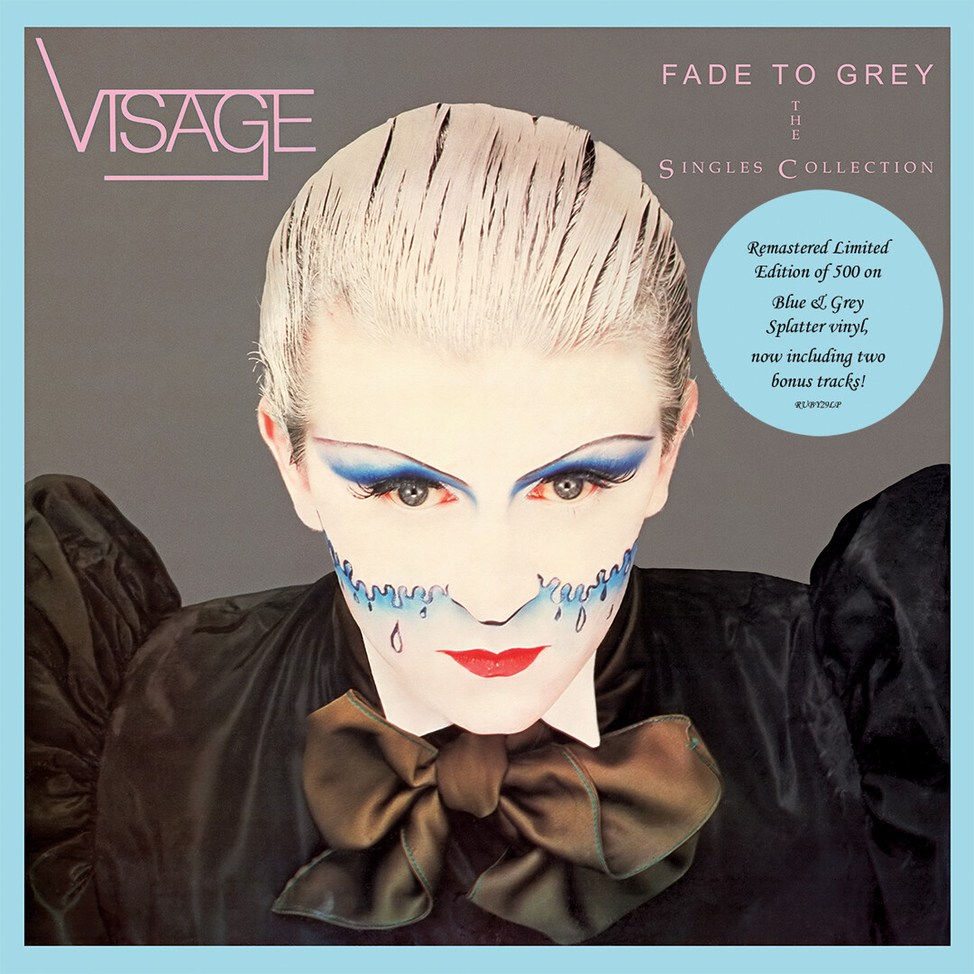Visage / The Singles Collection LP: Blue+Grey splatter