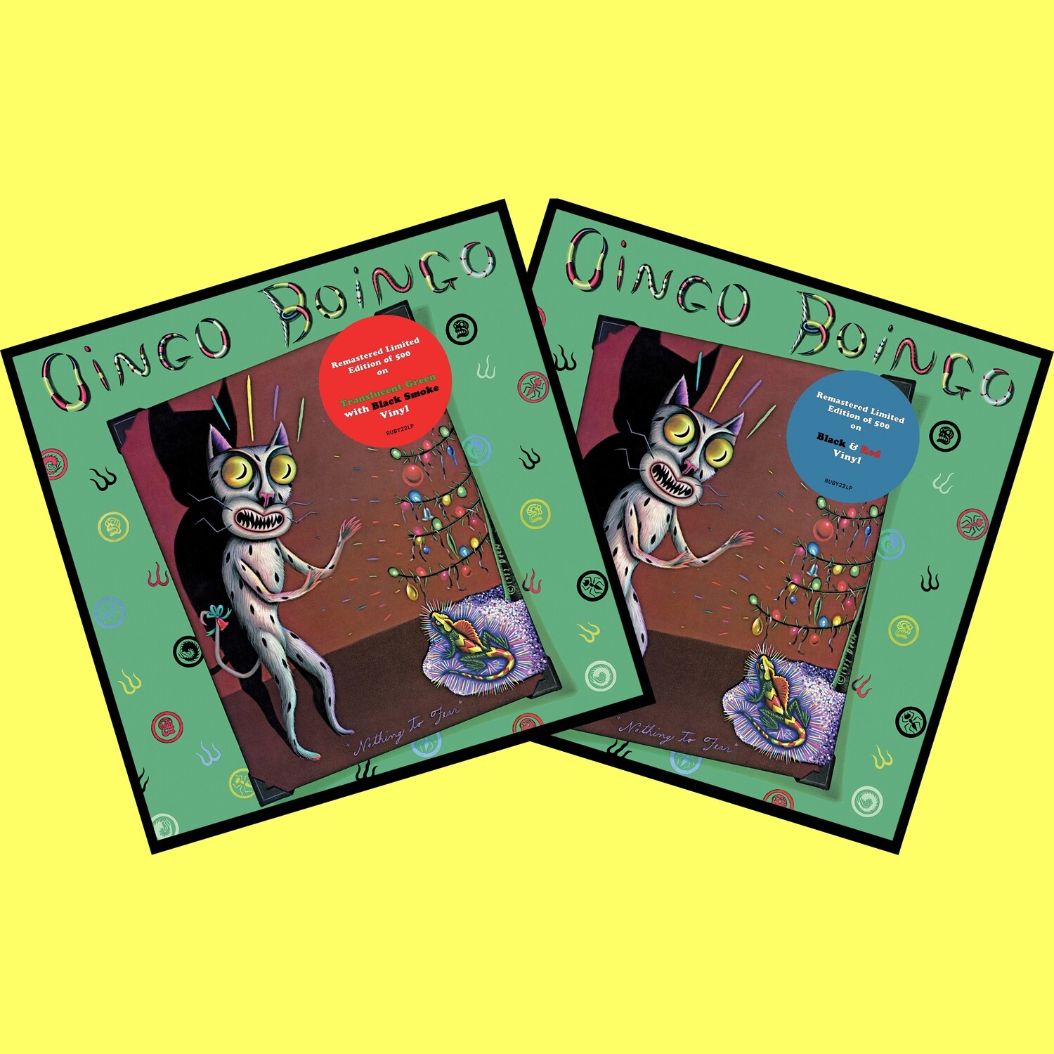 Oingo Boingo / Nothing To Fear LP 2-Pack: Green Smoke + Red & Black