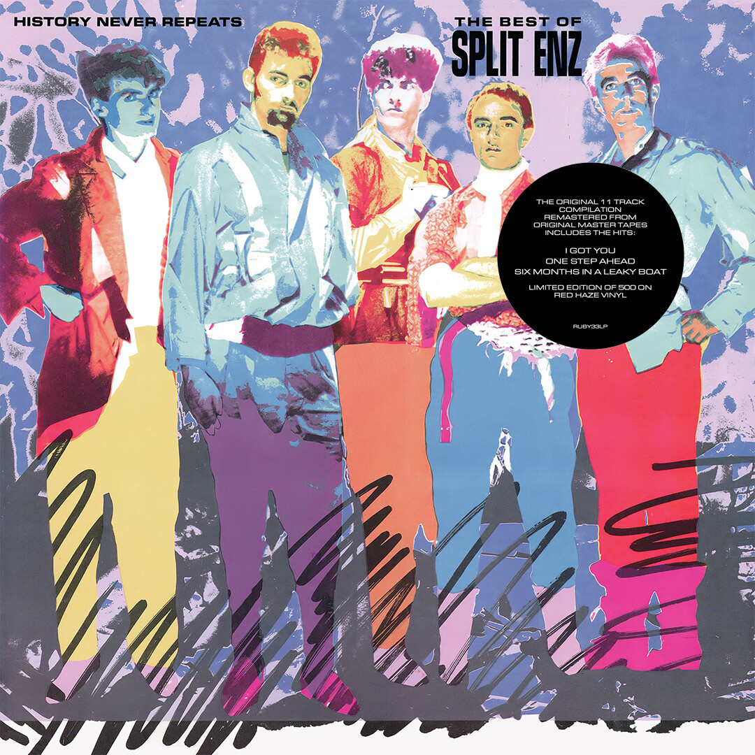 Split Enz / History Never Repeats - The Best of Split Enz LP: Red Haze