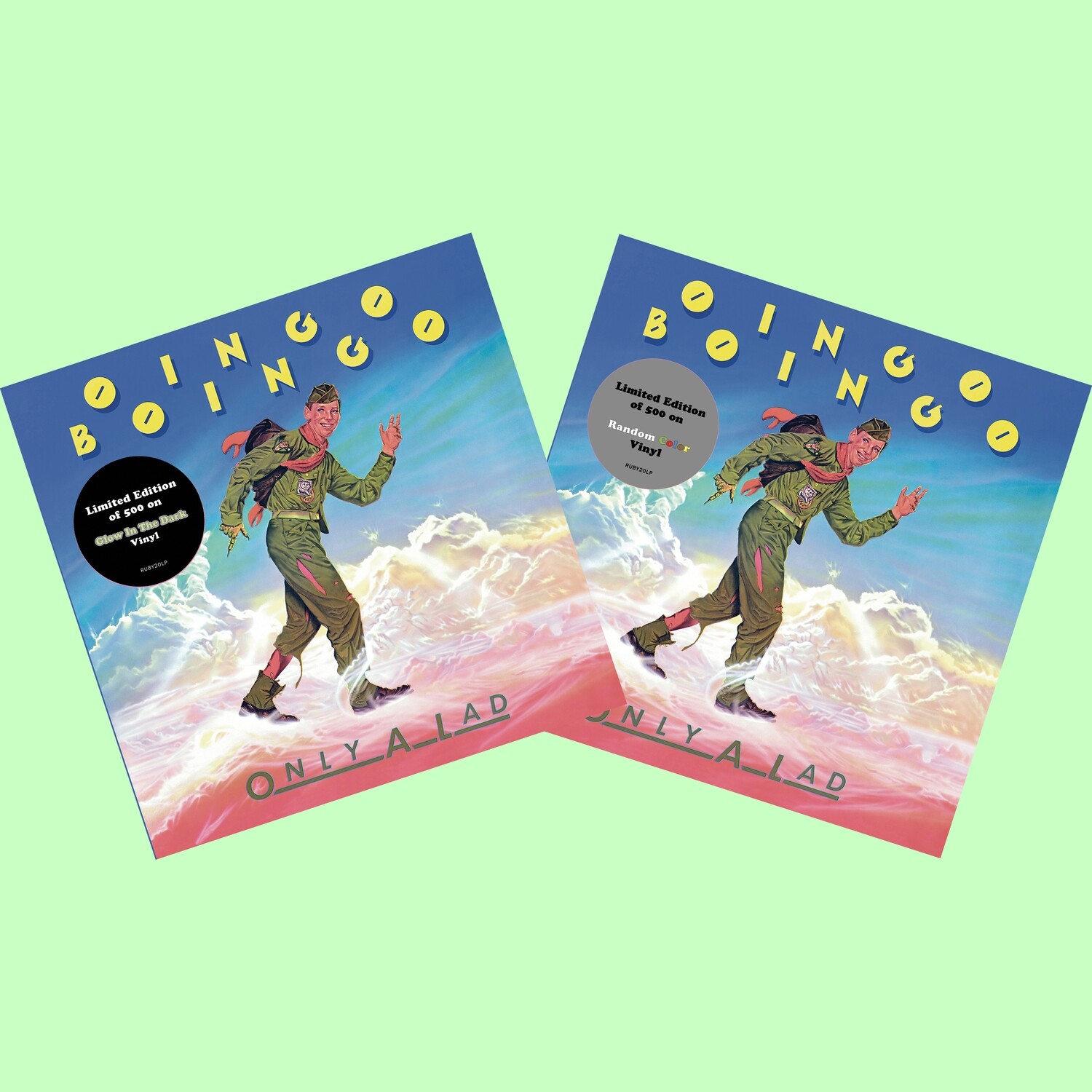 Oingo Boingo / Only A Lad LP 2-pack: Glow In The Dark+Random Color