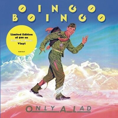 Oingo Boingo / Only A Lad LP: Yellow Swirl vinyl