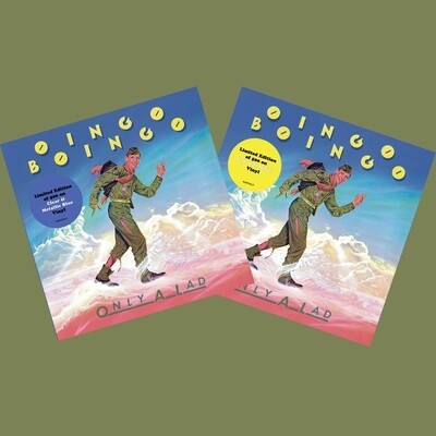 Oingo Boingo / Only A Lad LP 2-pack: Clear w/ Metallic Blue + Yellow Swirl vinyl