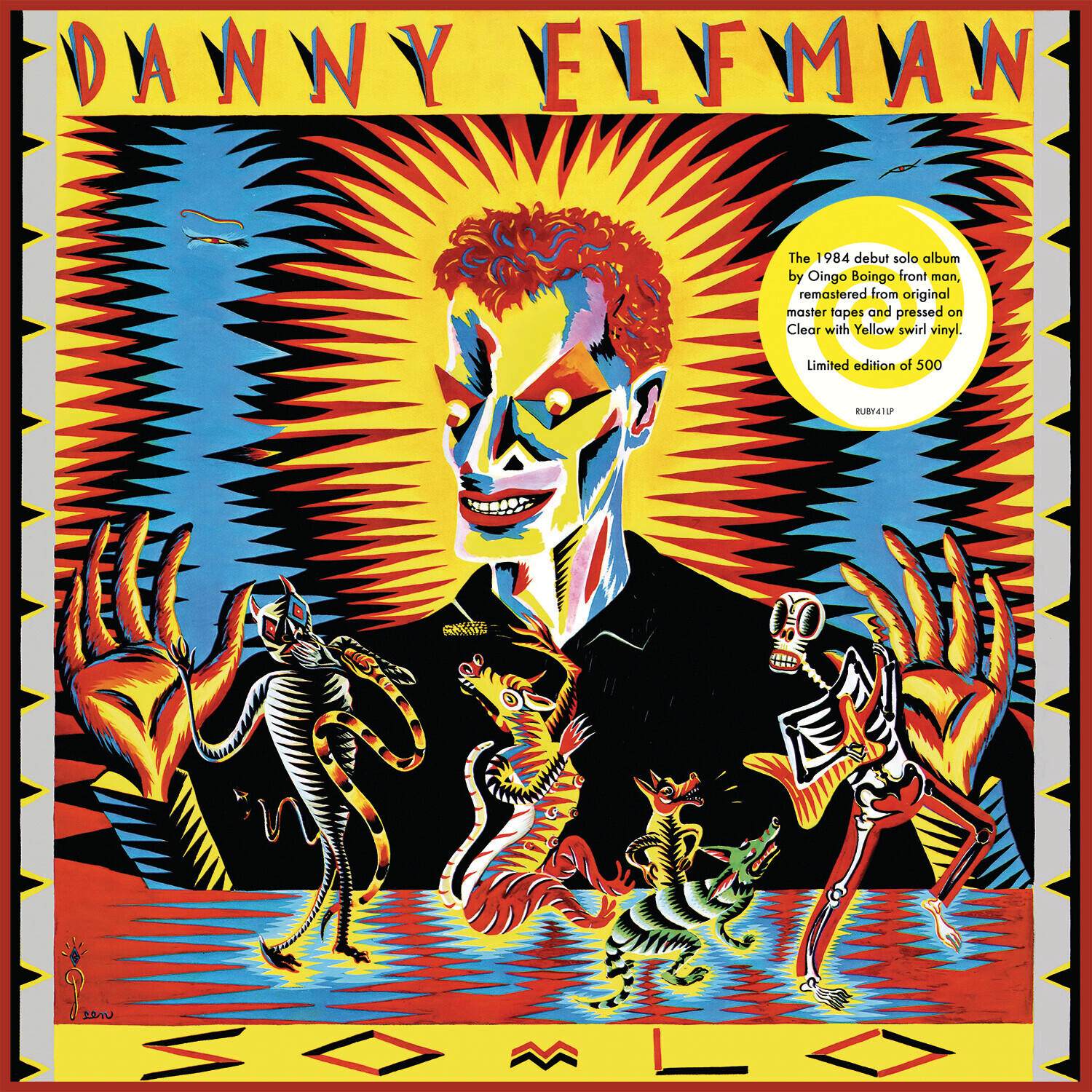 ON SALE Danny Elfman / So-Lo LP: Clear w/Yellow swirl