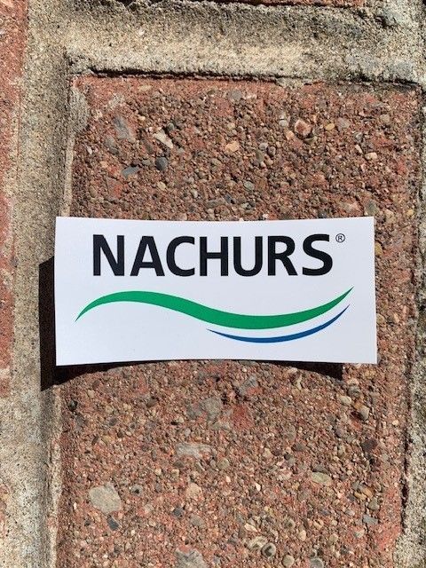 Nachurs Logo Stickers 3.25" x 1.5"