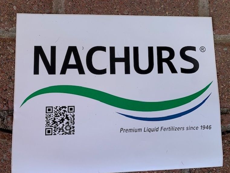 Nachurs Logo Sticker 8.5" x 11"